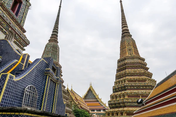 Phra Chedi Rai Cloisters Chedis Wat Pho Wat Temple Reclining — Φωτογραφία Αρχείου