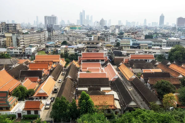 Die Ansicht Der Stadt Bangkok Bei Tageslicht Von Der Spitze — Stockfoto