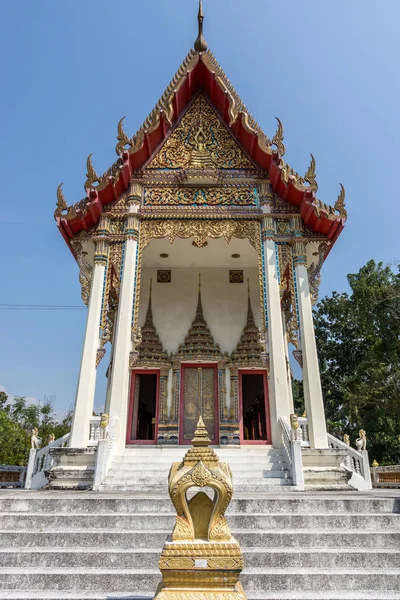 Wat Prok Charoen Damnoen Saduak Ratchaburi Thailand Petit Temple Bouddhiste — Photo