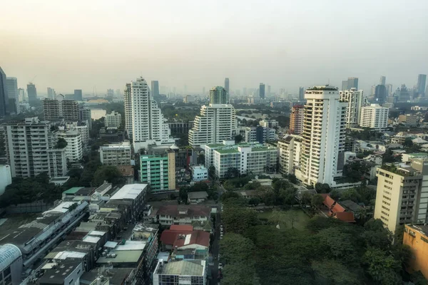 Bangkok Stadt Morgen Blick Sukhumvit Thailand — Stockfoto