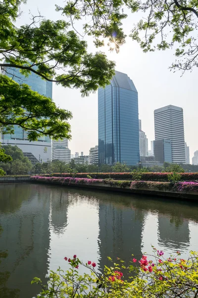 Bangkok Benjakitti Park Landschaft Benjakitti Park Ist Ein Großer Park — Stockfoto