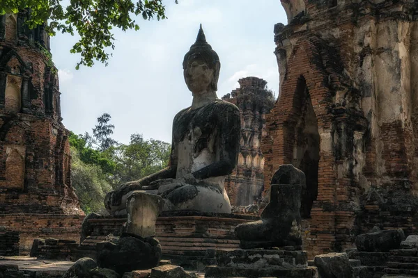 Buddhist Statues Wat Mahathat Ayutthaya Thailand — Stock Photo, Image