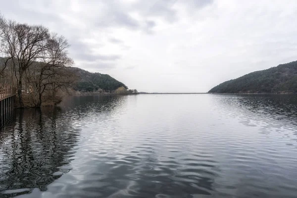 Réservoir Geumpyeong Sentiers Pistes Parc Nature Environnante Geumpyeong Réservoir Est — Photo