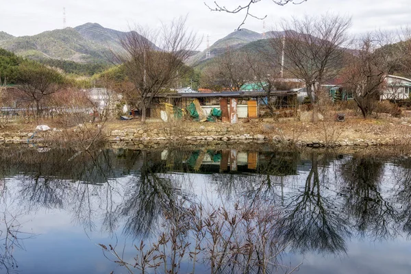 Een Dier Boerderij Geumpyeong Reservoir Park Omliggende Natuur Geumpyeong Stuwmeer — Stockfoto