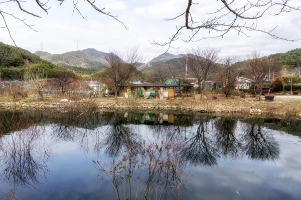 Een Dier Boerderij Geumpyeong Reservoir Park Omliggende Natuur Geumpyeong Stuwmeer — Stockfoto