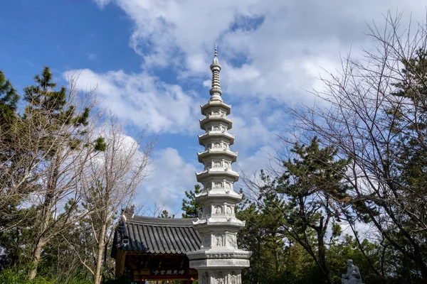 Pagoda Main Entrance Haedong Yonggungsa Temple Busan South Korea — Stock Photo, Image