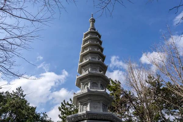 Pagoda Main Entrance Haedong Yonggungsa Temple Busan South Korea — Stock Photo, Image