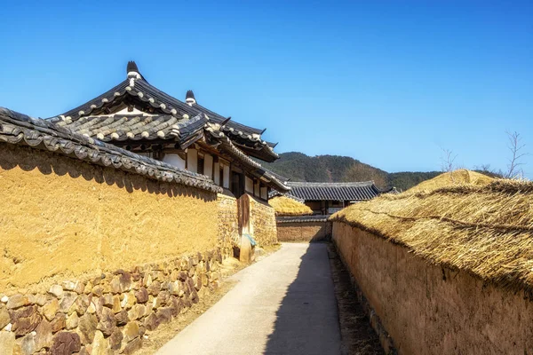 Andong Hahoe Folk Village Unesco World Heritage Famous Travel Iconic — Stock Photo, Image