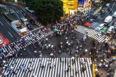 shibuya geçişi yukarıdan görüntülendi