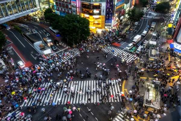 Shibuya crossing viewed from top — Stock Photo, Image