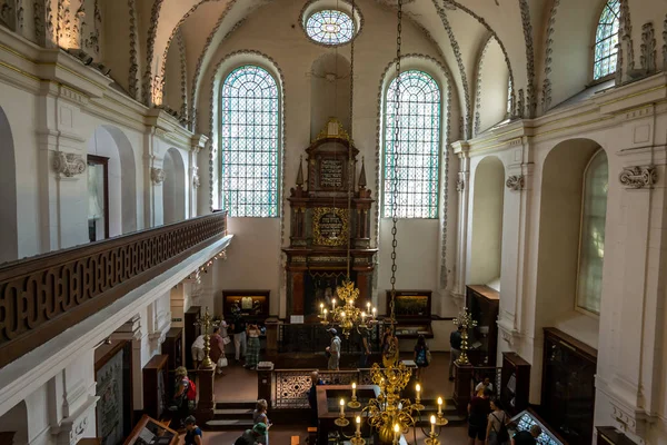 Klausen synagoge inne – stockfoto