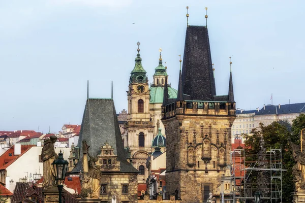 Prague lesser town tower — Stock Photo, Image