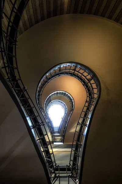 The lightbulb staircase Stock Image