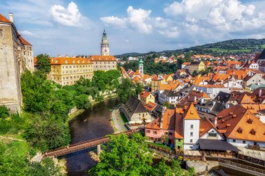 cesky krumlov şehir görünümü