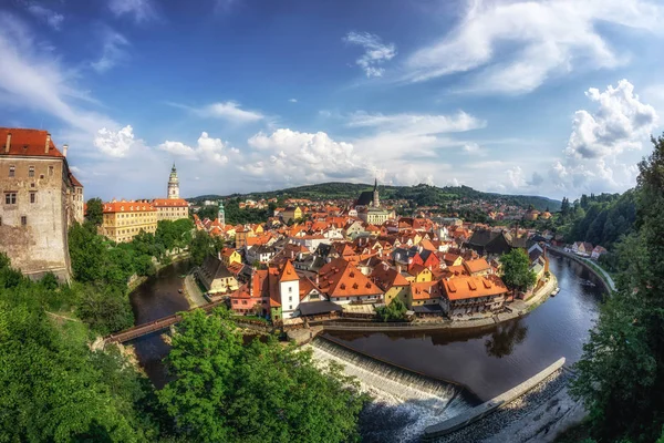 Cesky krumlov şehir görünümü — Stok fotoğraf