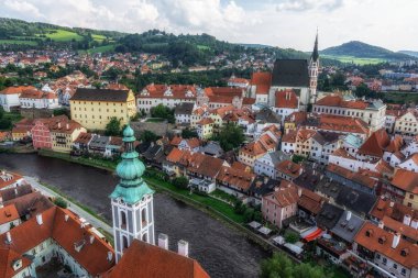 cesky krumlov kale kule görünümü
