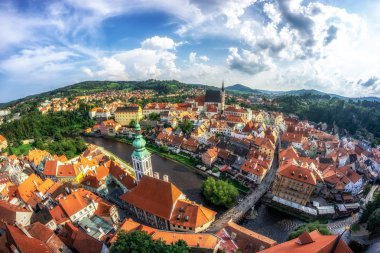 cesky krumlov kale kule görünümü