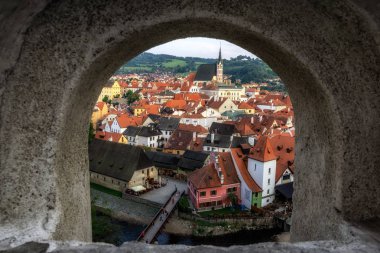 cesky krumlov şehir görünümü