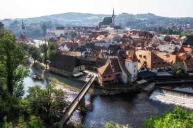 cesky krumlov üzerinde sabah