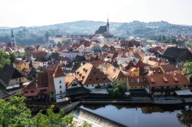 cesky krumlov üzerinde sabah
