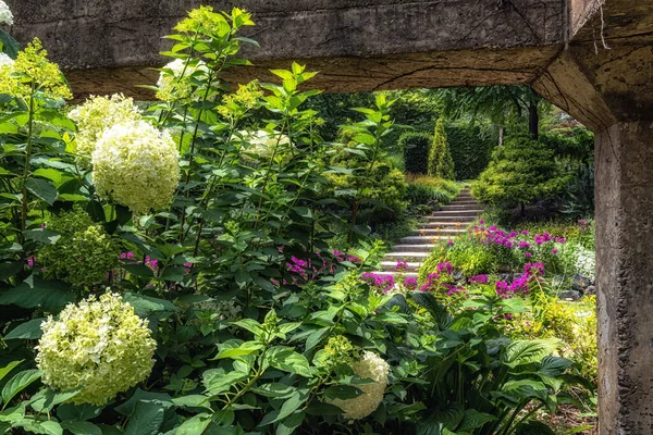 Giardino Della Galleria Forestale Seoul Giardino Ricavato Dall Serbatoio Dell — Foto Stock