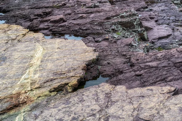 Çeşitli Kaya Oluşumları Geoje Adası Sinseondae Güney Kore Yakın Çekim — Stok fotoğraf