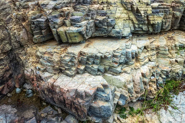 Varias Formaciones Rocosas Dispararon Cerca Isla Geoje Sinseondae Corea Del —  Fotos de Stock