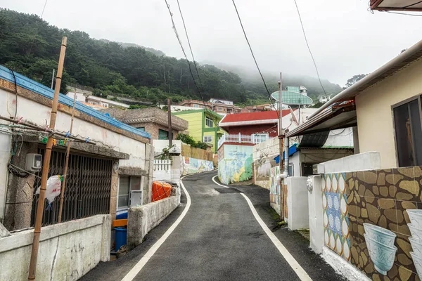 Dojangpo Vissersdorp Geoje Island Zuid Korea Kronkelende Weg — Stockfoto