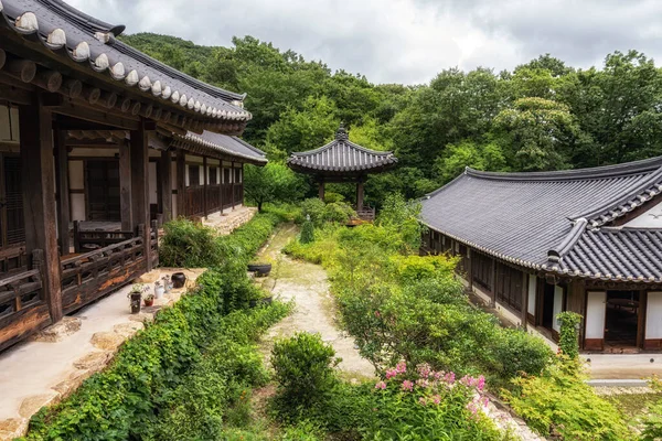 Seonamsa Wilde Thee Huis Uitzicht Tuin Genomen Suncheon Zuid Korea — Stockfoto