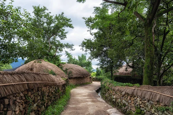 Suncheon Naganeupseong Folk Village Různé Tradiční Domy Domy Suncheon Jižní — Stock fotografie