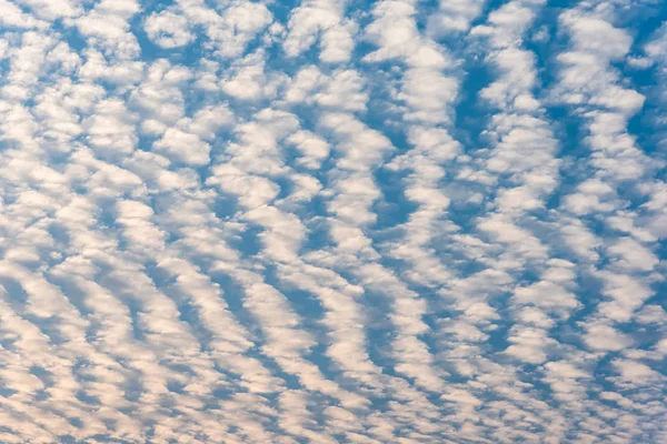 Bild Blå Himmel Altocumulus Och Vit Moln Struktur För Bakgrundsanvändning — Stockfoto