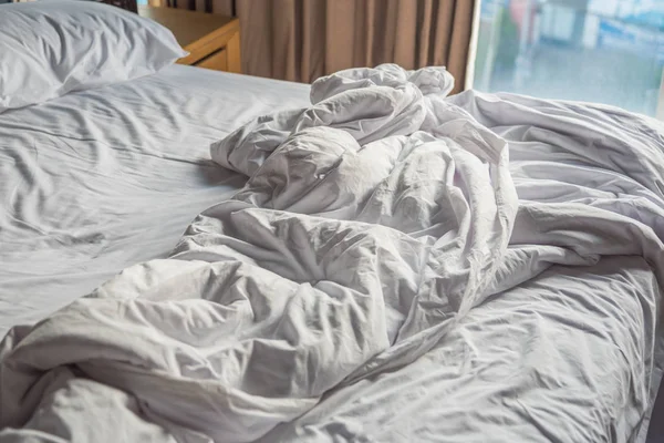 Gambar Kamar Tidur Berantakan Hotel — Stok Foto