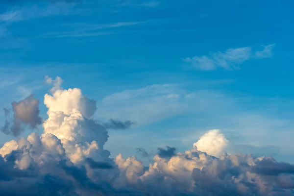 Imagem Céu Azul Nuvem Branca Dia Para Uso Segundo Plano — Fotografia de Stock