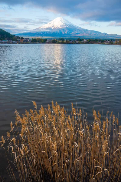 Afbeelding Van Berg Fuji Lake Kawaguchi Japan Van Prefectuur Van — Stockfoto