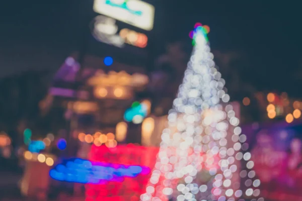 Bokeh from street light on christmas time. — Stock Photo, Image