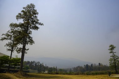 Kirlilik sis Dağ, Chiang Mai Tayland.
