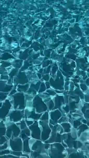 Schwimmbadtextur Wasser im abstrakten Stil auf hellem Hintergrund. — Stockvideo