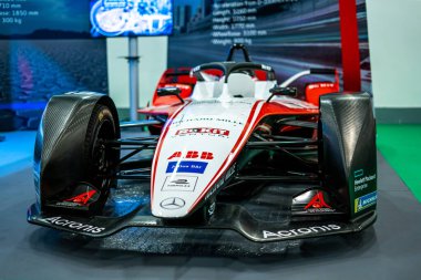 Monte-Carlo, Monako 10.09.2020 Sergisi E-Mobilite. Elektrikli araba fuarının bazı kısımları. Bu açık bir etkinliktir. Basın kartına gerek yok..