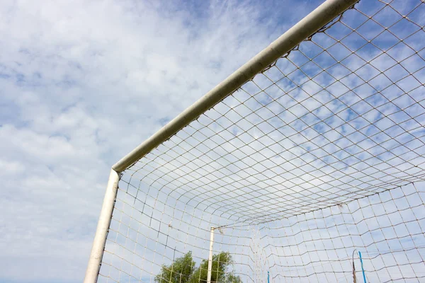 Gol Fútbol Del Estadio Aire Libre —  Fotos de Stock