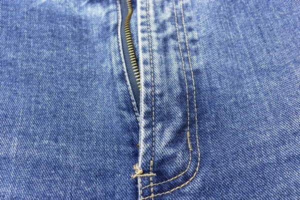 Jeans Azules Con Cremallera — Foto de Stock