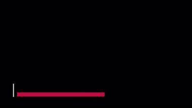 Modern kırmızı düşük üçüncü animasyon tittle