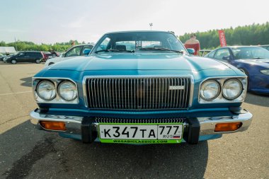 Moskova, Rusya - 23 Haziran 2018: Japandays Festivali Japonya otomobil - seri ve özelleştirilmiş kas araba ile