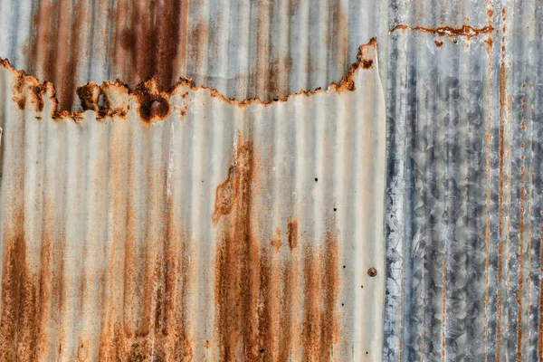 Textura Superficie Zinc Oxidado Viejo Textura Pared Hierro Galvanizado Gris — Foto de Stock