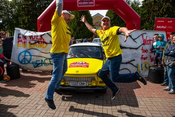 Minsk Vitryssland 2016 Oldtimer Rally Trabant 6001S Före Detta Östtysk — Stockfoto