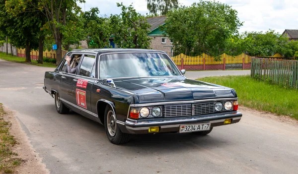 Minsk Weißrussland 2016 Altmodisch Ausstellung Und Wettbewerb Der Oldtimer Sowjetisches — Stockfoto