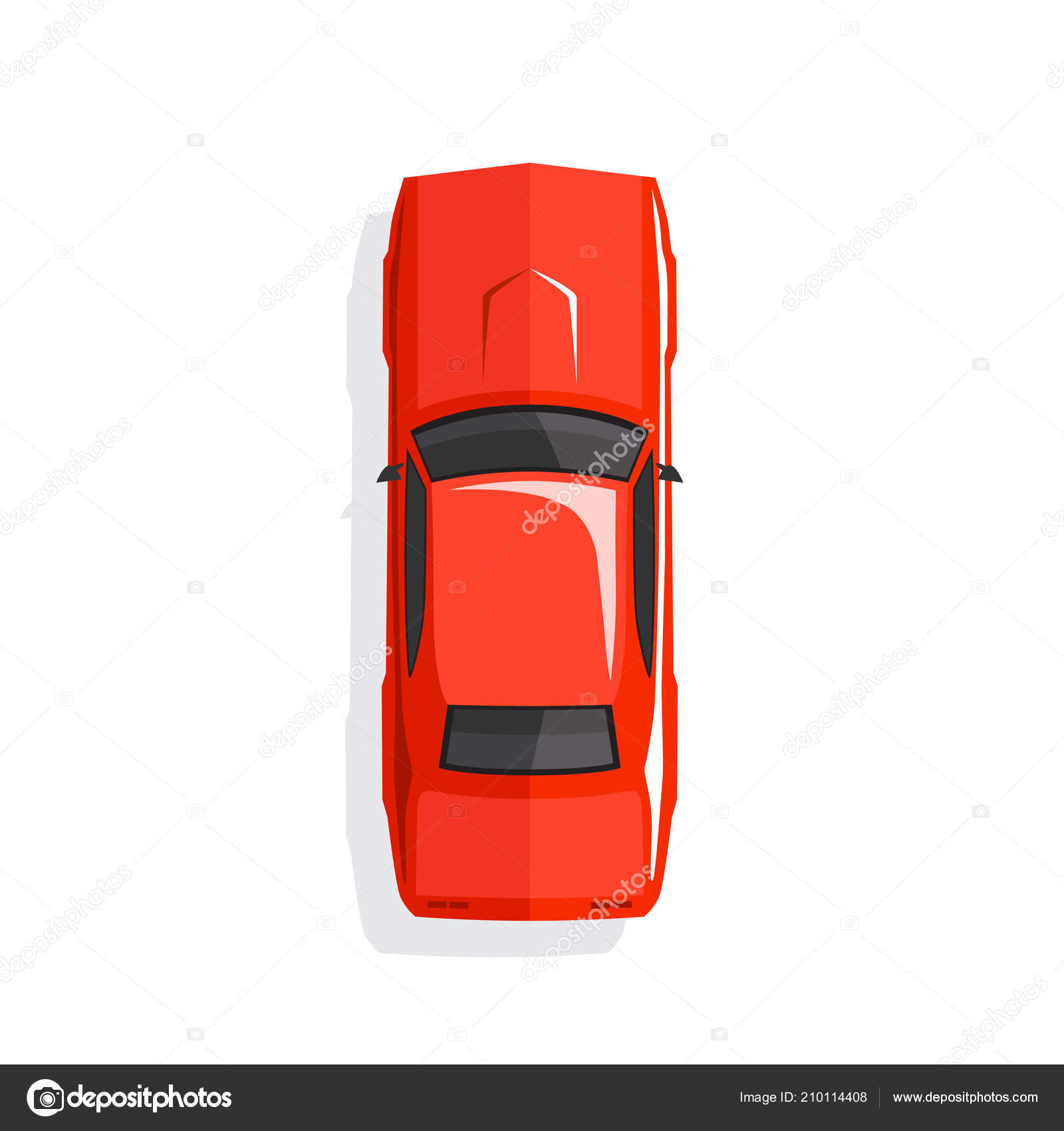 Red Cartoon Muscle Car Top View Vector Illustration Vector Image By C Freshwater Vector Stock Red Cartoon Muscle Car Top View Vector Illustration Vector Image By C Freshwater Vector Stock