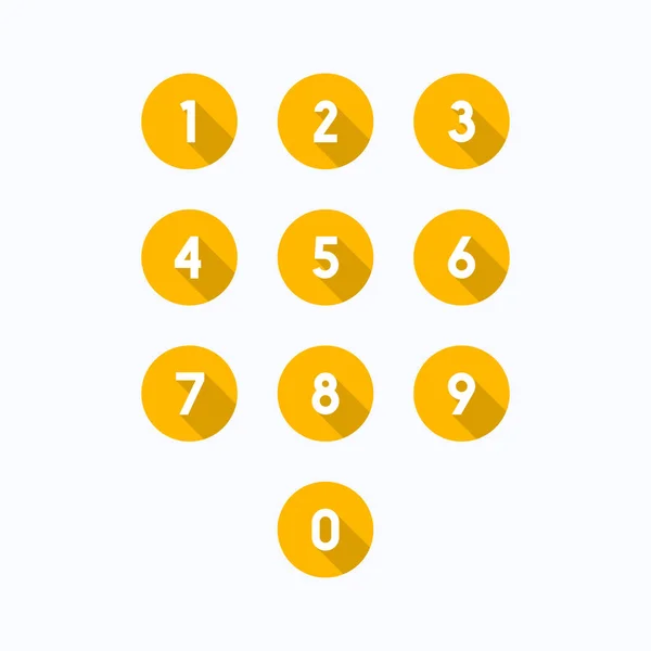 0-9 kümesi sayısı simgeler. Vektör çizim