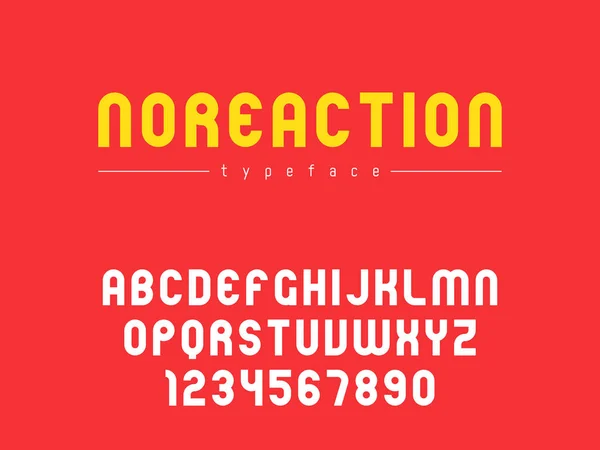 Vektör latin büyük harf Alfabe harf ve rakam