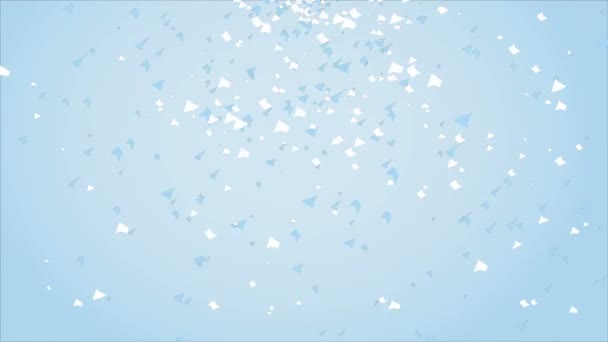 Hintergrund Mit Weißer Blauer Serpentine Künstlerische Videoillustration — Stockvideo