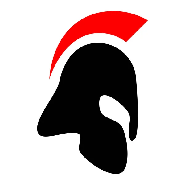 Λογότυπο Της Ένα Κράνος Χάλυβα Διάνυσμα Τέχνη Εικόνα Φόντου — Διανυσματικό Αρχείο